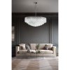Dekoracyjna lampa wisząca kryształowa w kolorze chrom okrągły żyrandol do salonu w stylu glamour BURANO 60 AZ6908 Azzardo